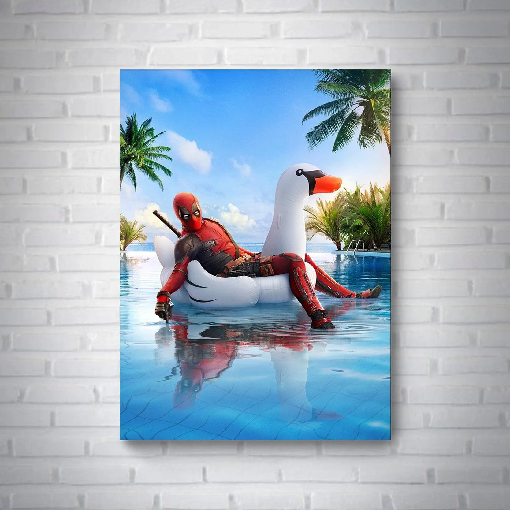 Quadro Dead Pool V2 - Rei do Sticker