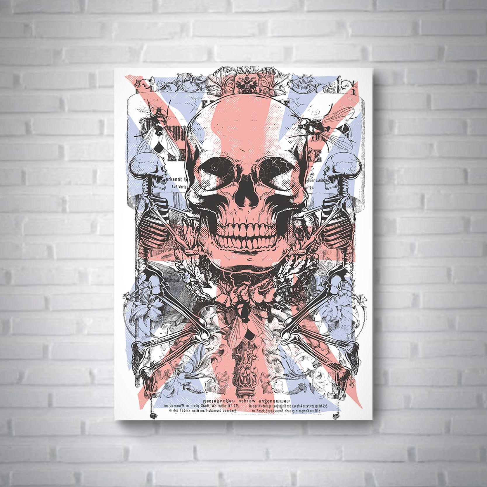 Quadro Skull - Rei do Sticker
