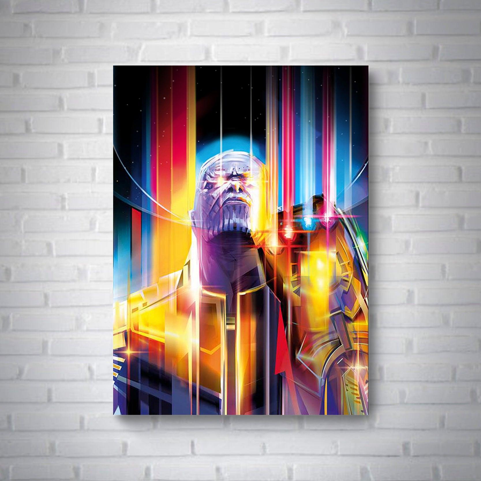 Quadro Thanos - Rei do Sticker