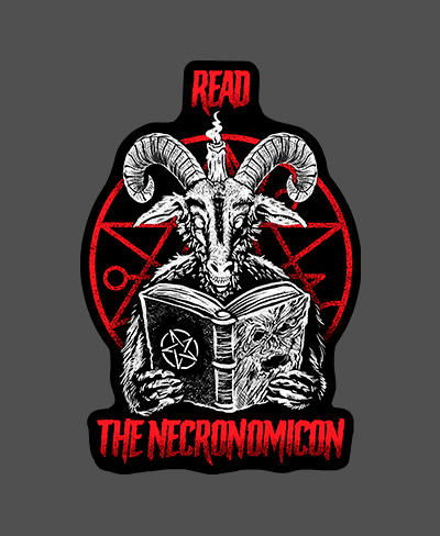Read The Necronomicon - Rei do Sticker