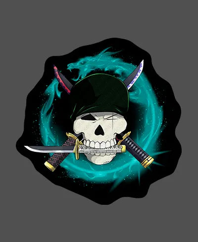 Skull Zoro - Rei do Sticker