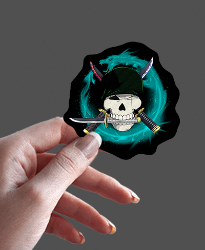 Skull Zoro - Rei do Sticker