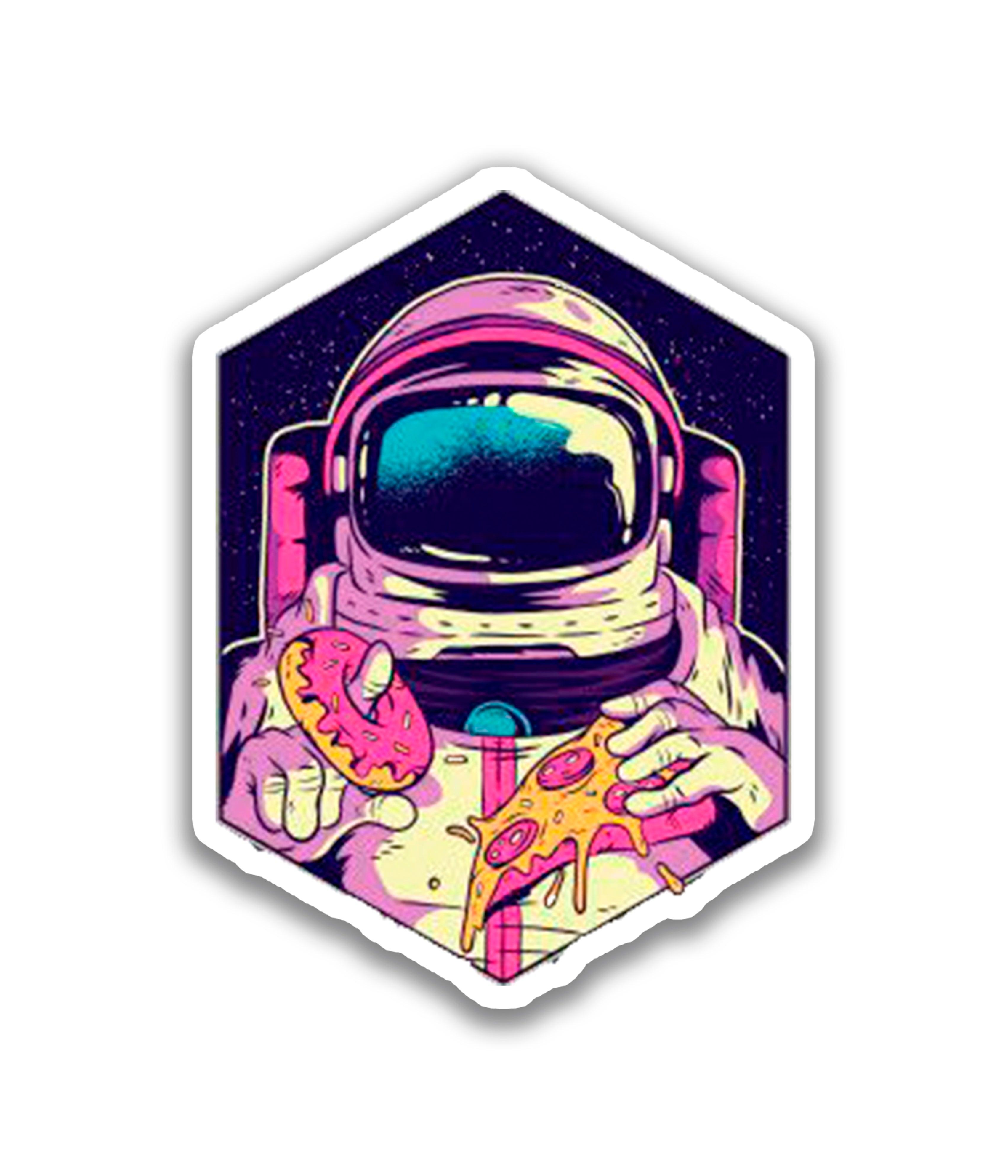 Space pizza - Rei do Sticker