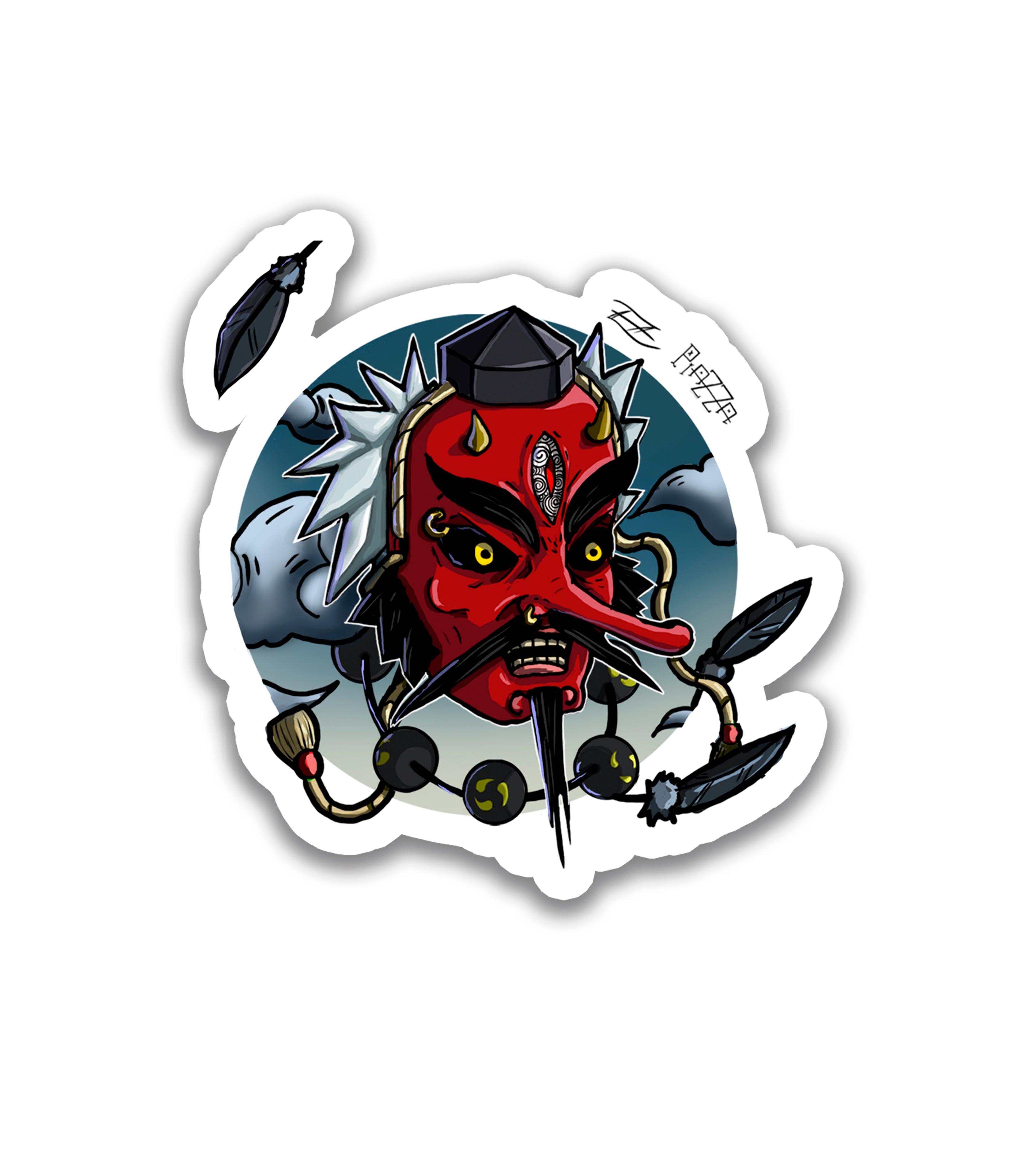 Tengu Mask - Rei do Sticker