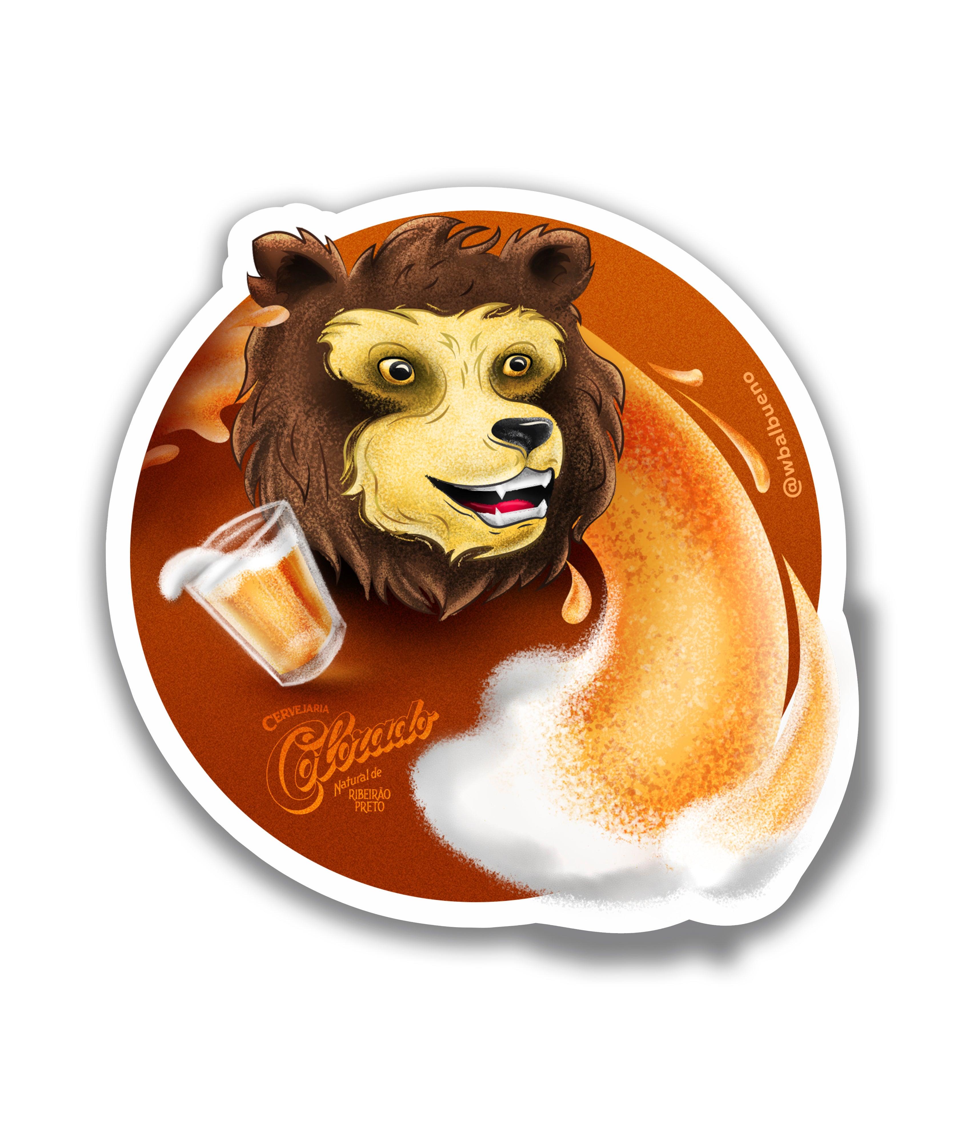 Urso Beer Colorado - Rei do Sticker