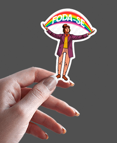 Willy Wonka - Rei do Sticker