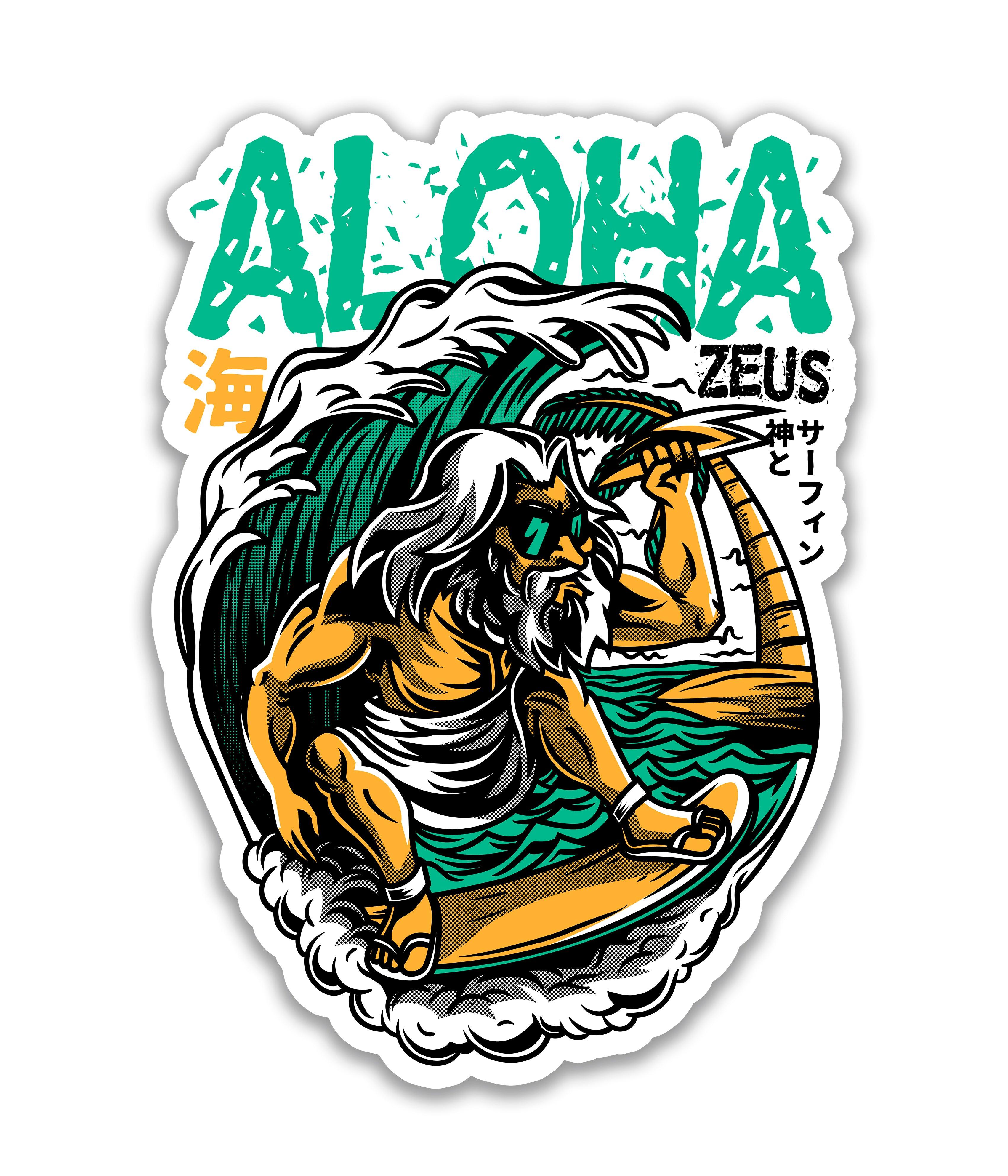 Zeus Aloha - Rei do Sticker